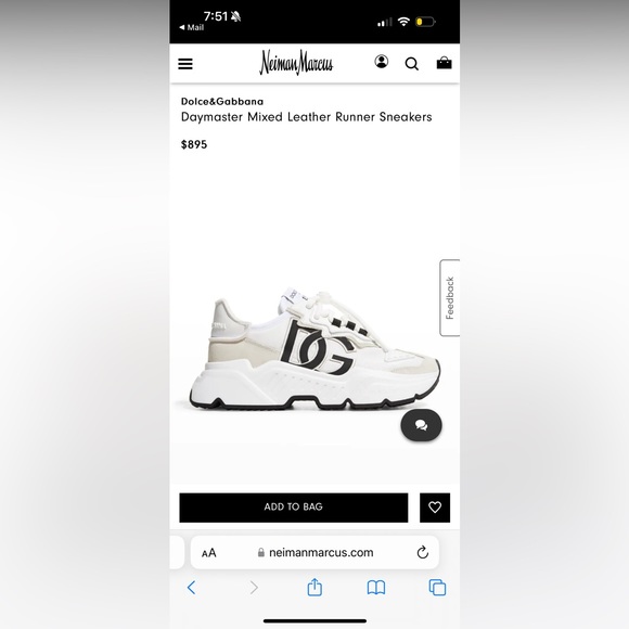 Dolce and gabbana daymaster mixed sneakers - Picture 3 of 8